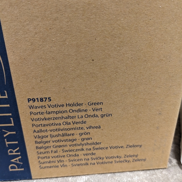 PartyLite Lime Ceramic Candle Holder - Picture 2 of 6